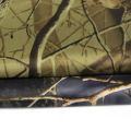 Tissu imperméable de camouflage en polyester en revêtement en argent